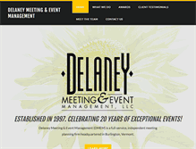 Tablet Screenshot of delaneymeetingevent.com